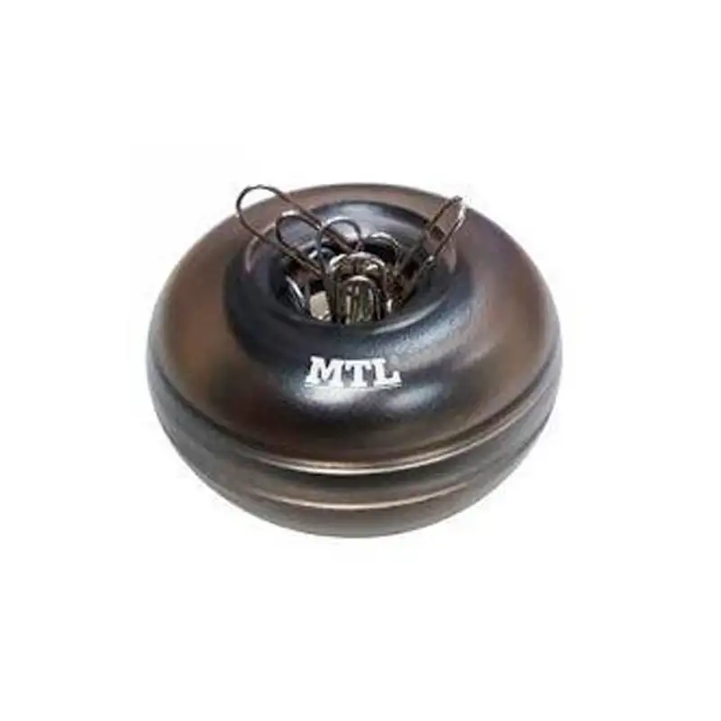 (79293) MTL PORTACLIPS IMANTADO REDONDO NEGRO TRASNLÚCIDO