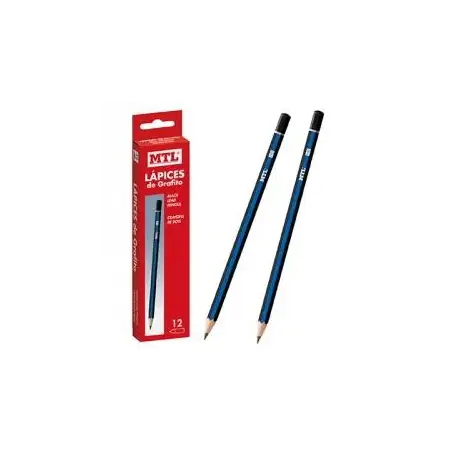 (79560) MTL LAPIZ MADERA GRAFITO HB -12U-