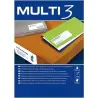 (04751) MULTI-3 ETIQUETAS ADHESIVAS 175X135MM INKJET/LÁSER C/RECTOS 2 X 100H BLANCO