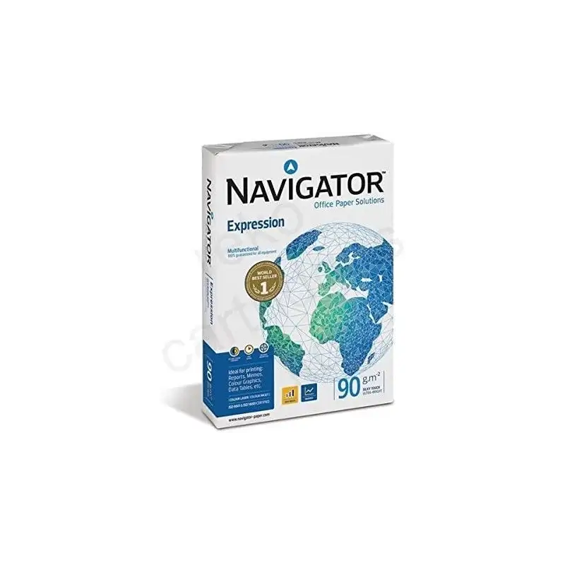 (NAVI 90 azul) NAVIGATOR A4 90GR UNIVERSAL -5 PAQUETES-