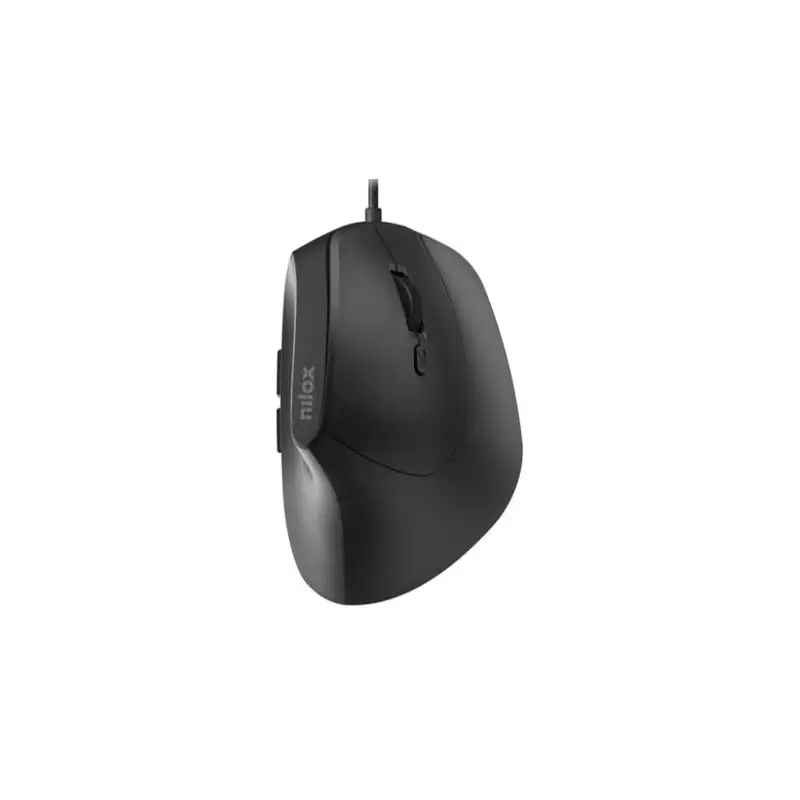 (MOUSB3013) NILOX RATÓN VERTICAL C/ CABLE 3600 PPP NEGRO