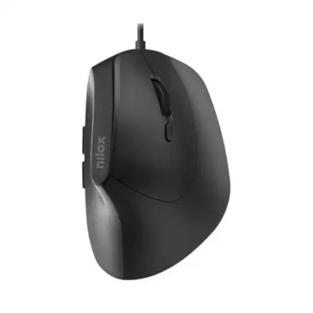 (MOUSB3013) NILOX RATÓN VERTICAL C/ CABLE 3600 PPP NEGRO