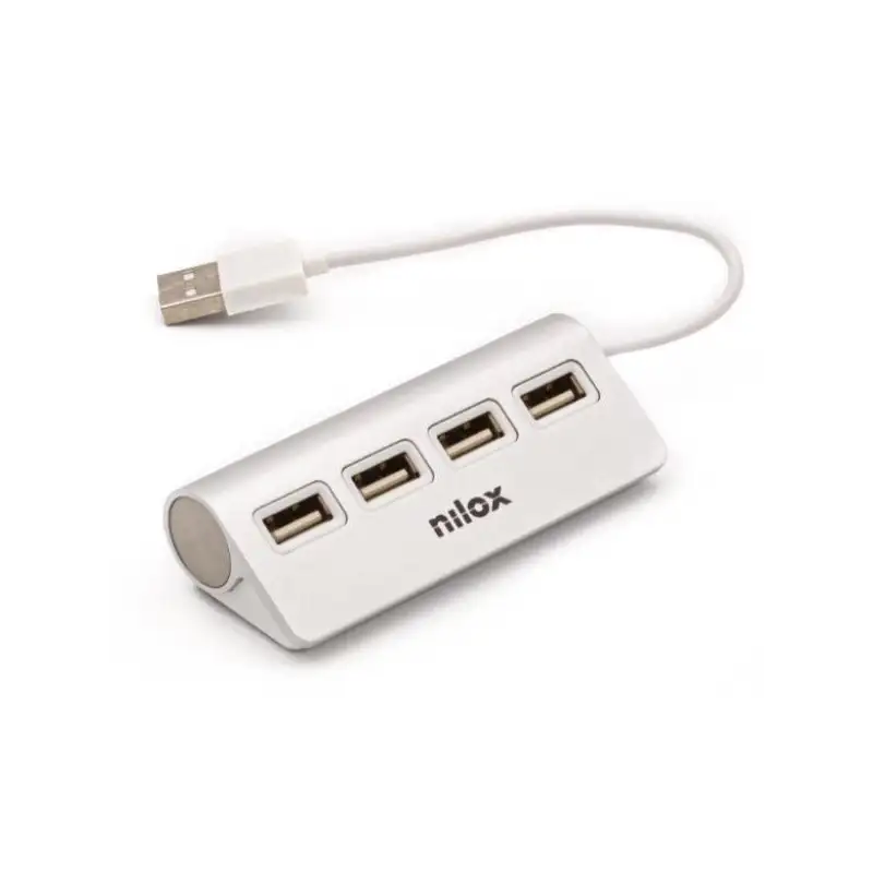 (NXHUB04ALU2) NILOX HUB 4 PUERTOS USB 2.0 CABLE 15