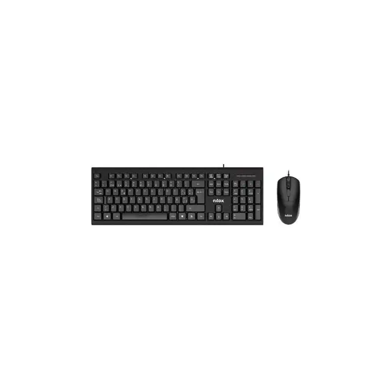 (NXKME0011) NILOX COMBO TECLADO + RATÓN CABLE USB NEGRO