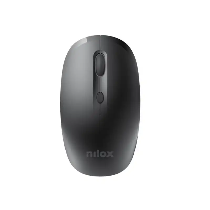 (NXMOWI4002) NILOX RATÓN INALÁMBRICO 3200PPP 4 BOTONES RECARGABLE NEGRO