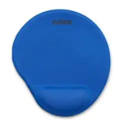 (NXMPE02) NILOX ALFOMBRILLA ERGONOMICA PARA RATON AZUL
