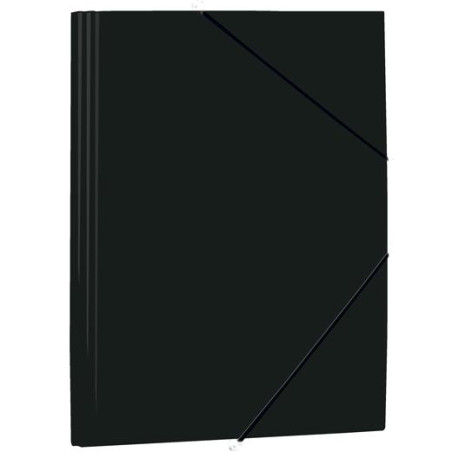 (1085P4) MARIOLA CARPETA CON GOMAS Y SOLAPAS FOLIO POLIPROPILENO 450 MICRAS NEGRO