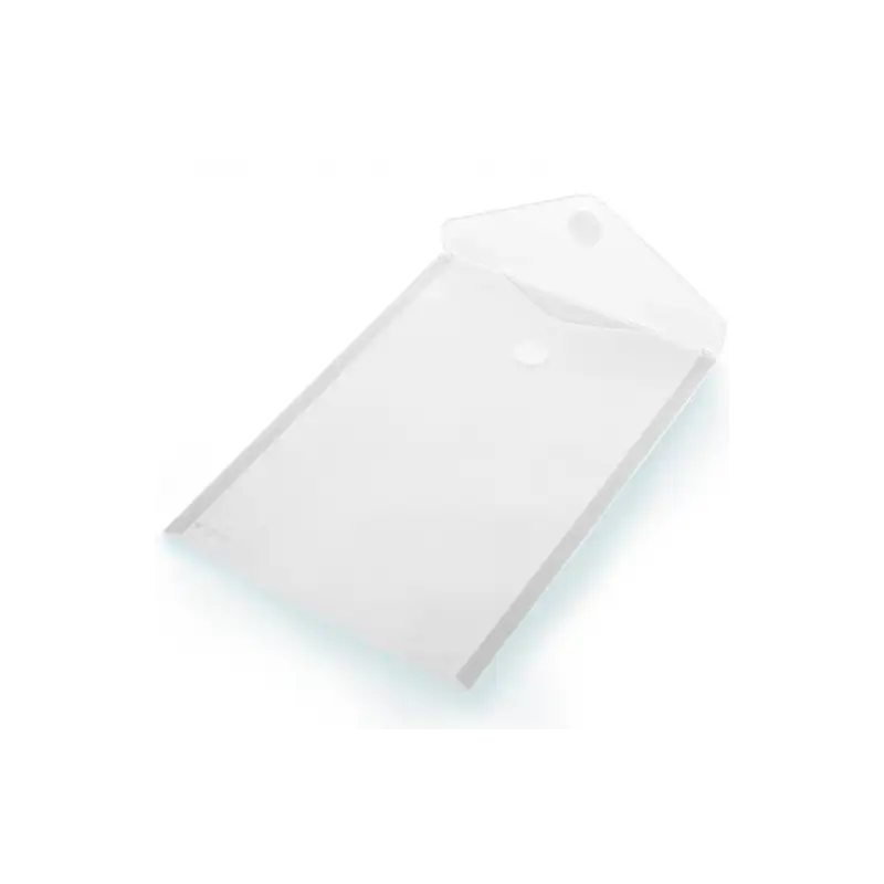 (90061) OFFICE BOX CARPETA SOBRE CIERRE C/VELCRO CLASSIC A4+ VERTICAL PLÁSTICO CRISTAL TRANSLÚCIDO