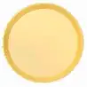 (119-1042) OH YEAH PLATO LLANO METLAIZADO Ø20.5CM AMARILLO PASTEL PACK 8U