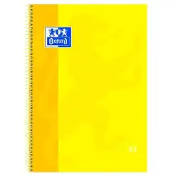 (100430200) OXFORD CUADERNO CLASSIC EUROPEANBOOK 1 WRITE&ERASE 80H A4+ 5X5MM MICROPERFORADO TAPA EXTRADURA AMARILLO