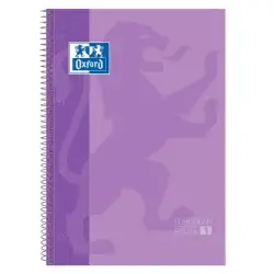 (100430201) OXFORD CUADERNO CLASSIC EUROPEANBOOK 1 WRITE&ERASE 80H A4+ 5X5MM MICROPERFORADO TAPA EXTRADURA MALVA