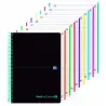 (400088489) OXFORD CUADERNO BLACK N´COLOURS EUROPEANBOOK 8 MICROPERFORADO 160H A4+ 5X5 T/PLÁSTICO NEGRO