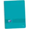 (400149420) OXFORD CUADERNO LIVE&GO EUROPEANBOOK 1 80H A4+ 5X5MM MICROPERFORADO T/PLÁSTICO PACK 5 UD AQUA