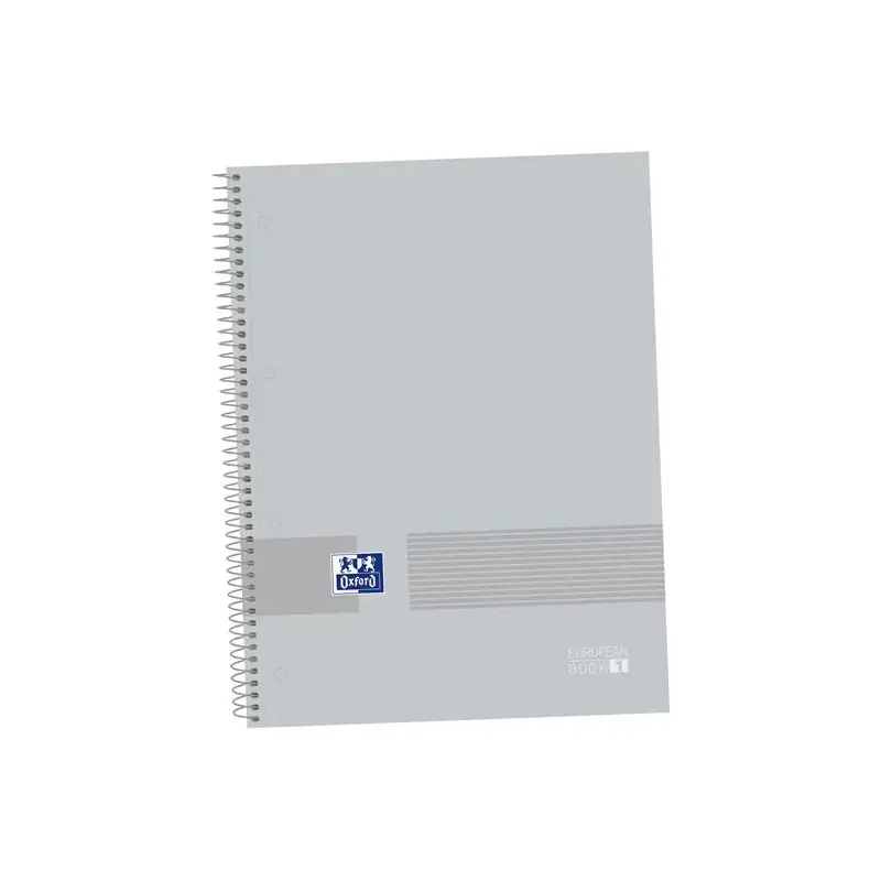(400149496) OXFORD CUADERNO &YOU EUROPEANBOOK 1 WRITE&ERASE 80H A4+ 5X5MM MICROPERFORADO T/EXTRADURA PACK 5 UD PURE GREY
