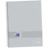 (400149496) OXFORD CUADERNO &YOU EUROPEANBOOK 1 WRITE&ERASE 80H A4+ 5X5MM MICROPERFORADO T/EXTRADURA PACK 5 UD PURE GREY