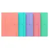 (400154941) OXFORD CUADERNO COSIDO SIGNATURE 80H A5 1 LÍNEA CIERRE C/GOMA TAPA EXTRADURA C/SURTIDOS PASTEL
