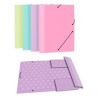 (4789R) MARIOLA CARPETA CON GOMAS 3 SOLAPAS FOLIO CARTÓN FORRADO PLASTIFICADO MATE SURTIDOS PASTEL