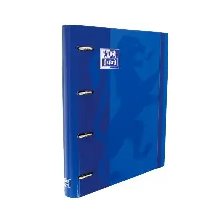 (400109181) OXFORD CARPETA ANILLAS 4 X 35MM CLASSIC EUROPEANBINDER C/RECAMBIO 100H A4+ 5X5 T/EXTRADURA AZUL MARINO