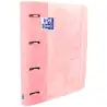 (400127154) OXFORD CARPETA ANILLAS 4X35MM TOUCH EUROPEANBINDER C/RECAMBIO 100H A4+ 5X5 T/EXTRADURA FLAMINGO PASTEL