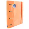 (400132986) OXFORD CARPETA ANILLAS 4 X 35MM CLASSIC EUROPEANBINDER C/RECAMBIO 100H A4+ 5X5 TAPA EXTRADURA MELOCOTÓN