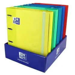 (400136667) OXFORD CARPETA ANILLAS 4X35 EUROPEANBINDER TOUCH A4+ C/RECAMBIO 100 HOJAS 90GR 5X5 SURTIDOS