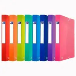 (400146995) OXFORD CARPETA DE PROYECTOS URBAN PP TRANSLÚCIDO LOMO 40MM CON GOMAS A4+ COLORES SURTIDOS