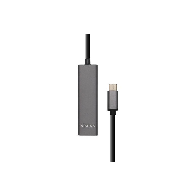 (A109-0403) AISENS HUB USB 3.1 USB-C USB-C/M - 4XTIPO A/H GRIS 15CM