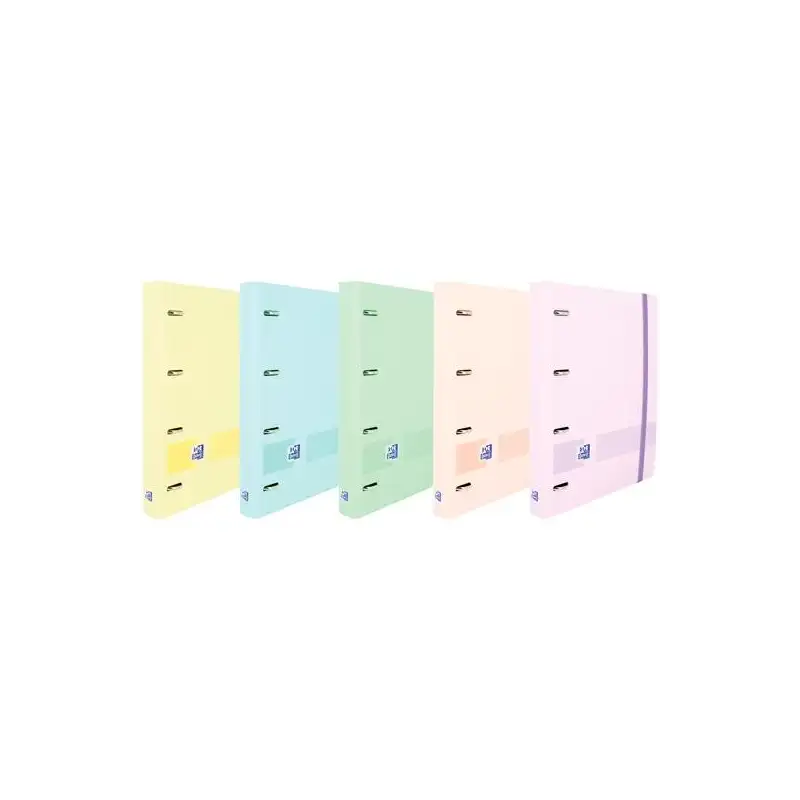 (400174550) OXFORD CARPETA ANILLAS EBINDER 4X25MM LIVE&GO POLYFOAM C/RECAMBIO A5+ DOTS PASTEL