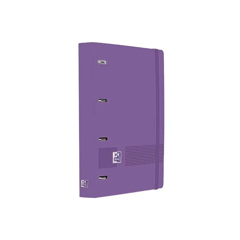 (400195368) OXFORD EUROPEANBINDER LIVE&GO CARPETA ANILLAS 4X35 A4+ C/RECAMBIO 5X5 WRITE&ERASE POLYFOAM LILA