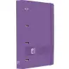 (400195368) OXFORD EUROPEANBINDER LIVE&GO CARPETA ANILLAS 4X35 A4+ C/RECAMBIO 5X5 WRITE&ERASE POLYFOAM LILA
