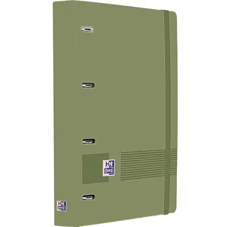 (400195520) OXFORD EUROPEANBINDER LIVE&GO CARPETA ANILLAS 4X35 A4+ C/RECAMBIO 5X5 WRITE&ERASE POLYFOAM VERDE SAFARI