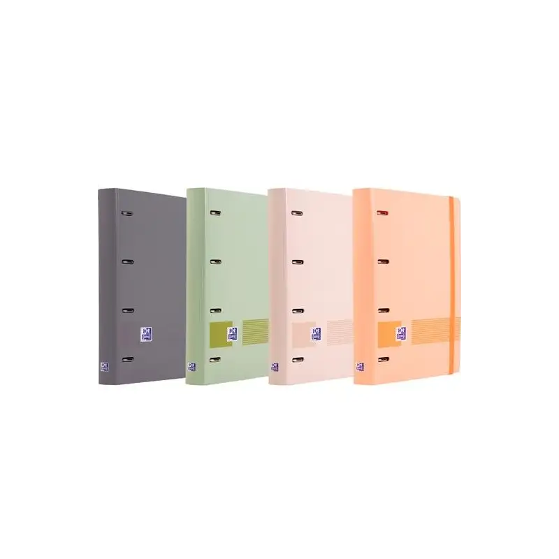 (400195804) OXFORD EUROPEANBINDER BOREAL CARPETA 4 ANILLAS 4X35 A4+ C/RECAMBIO 5X5 T/PLÁSTICO ATERCIOPELADO C/SURTIDOS