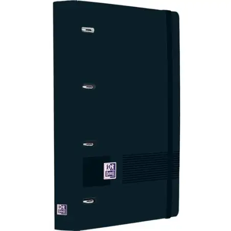 (400198250) OXFORD EUROPEANBINDER LIVE&GO CARPETA ANILLAS 4X35 A4+ C/RECAMBIO 1 LÍNEA WRITE&ERASE POLYFOAM NEGRO