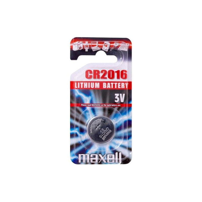 (CR2016-B1 MXL) MAXELL PILAS PLANAS DE LITIO 3V - CR2016