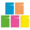 (16551) PACSA CUADERNO FLUORPAC 80H FOLIO 90GR 4X4MM TAPAS PP PACK 5 UD COLORES SURTIDOS