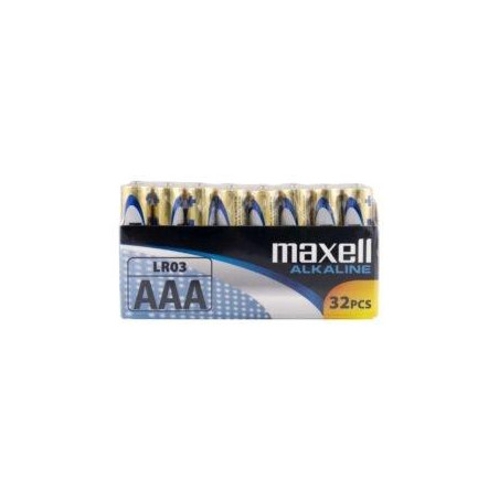 (LR03-32PK PACK SHRIN) MAXELL PILAS ALCALINAS AAA - LR03- PACK 32 UDS