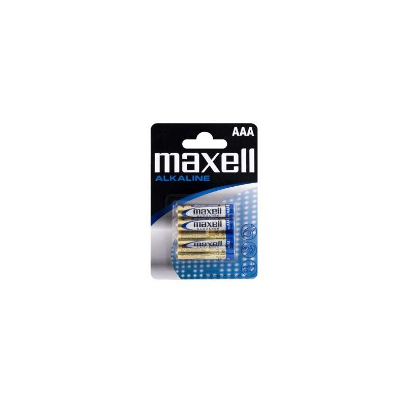 (LR03-B4 GD MXL) MAXELL PILAS ALCALINAS AAA - LR03- PACK 4 UDS