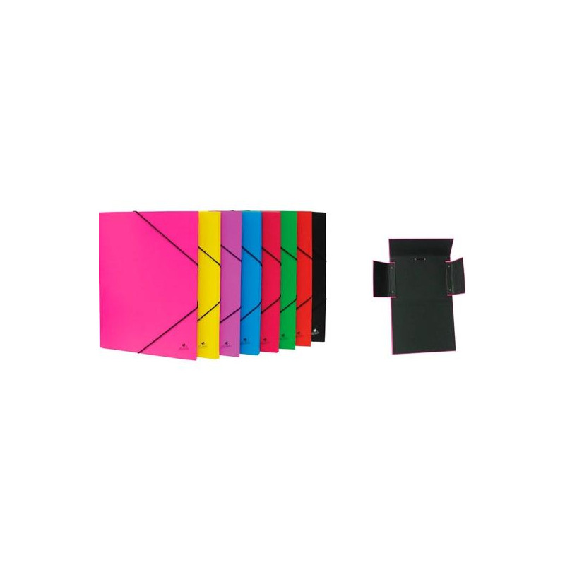 (4786RO) MARIOLA CARPETA C/GOMAS SOLAPAS S.MÉRIDA 34X26CM CARTÓN FORRADO PLASTIFICADO ROJO