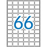 (01864) APLI ETIQUETAS ADHESIVAS 16X22MM MANUAL/IMPRESIÓN C/ROMOS 66 X 15H A5 BLANCO