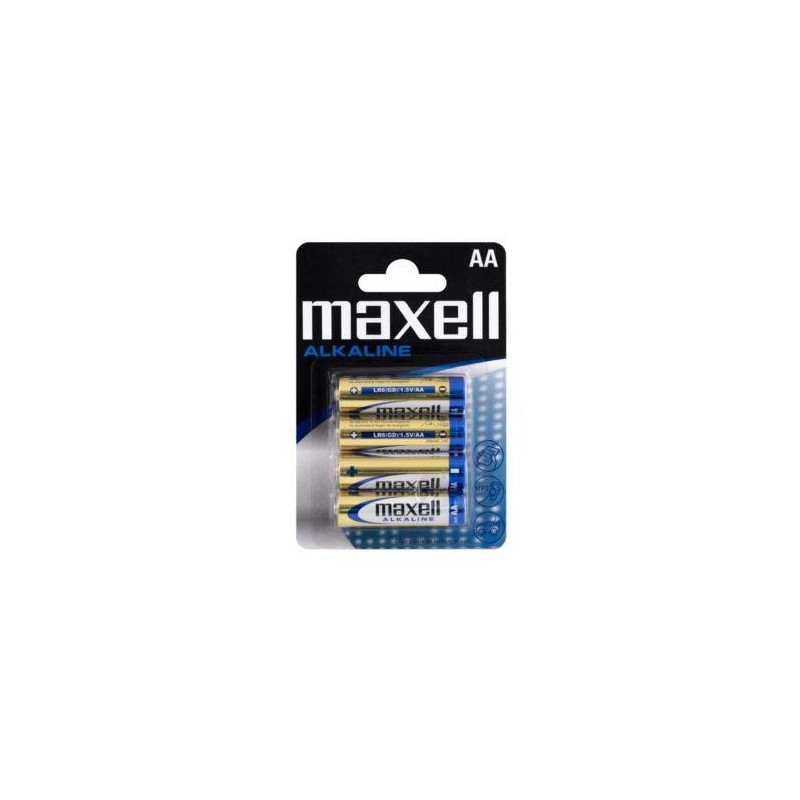 (LR06-B4 MXL) MAXELL PILAS ALCALINAS AA - LR06- PACK 4 UDS