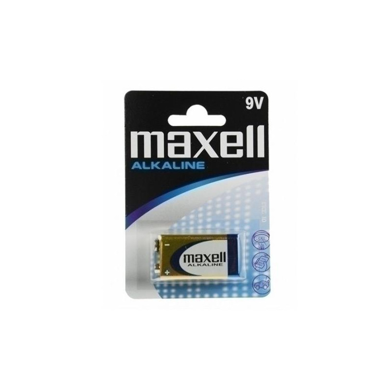 (LR09-B1 MXL) MAXELL PILAS ALCALINAS DE 9V - 6LR61- PACK 1 UD