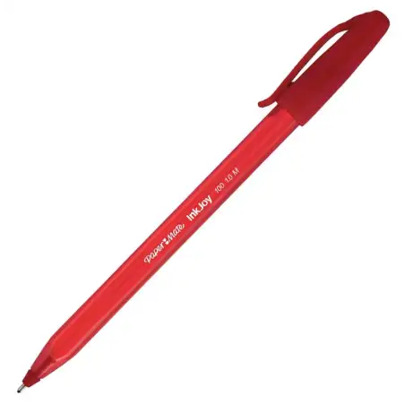 (S0957140) PAPER MATE BOLÍGRAFO INKJOY 100 CAP TRIANGULAR ROJO CAJA 50 UD
