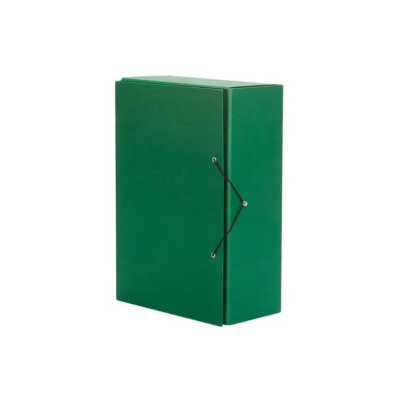 (971104) PARDO CARPETA DE PROYECTOS LOMO 120MM CIERRE GOMA C/GANCHILLO EXTRA FORRADO VERDE