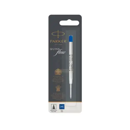 (1950371) PARKER RECAMBIO BOLIGRAFO QUINK FLOW AZUL PUNTA MEDIA BLISTER
