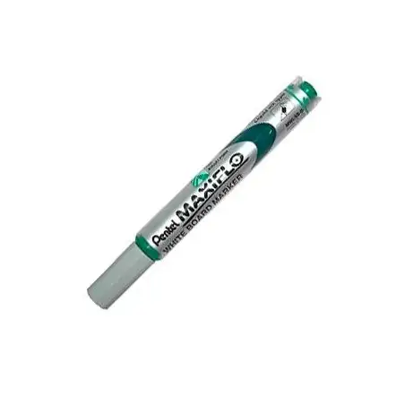 (MWL5S-Pentel-D) PENTEL MARCADOR PIZARRA BLANCA MAXIFLO MWL-5S VERDE CAJA 12 UD