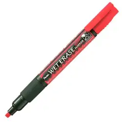 (SMW26-BO) PENTEL MARCADOR DE TIZA LÍQUIDA WET ERASE ROJO CAJA 12 UD