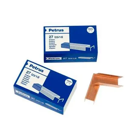 (55720) PETRUS GRAPAS MOD.27 (23/13) COBREADAS -CAJA DE 1000-