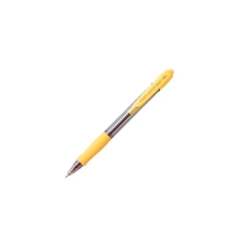 (BPGP-10R-M-Y) PILOT BOLÍGRAFO SUPERGRIP M AZUL CUERPO AMARILLO
