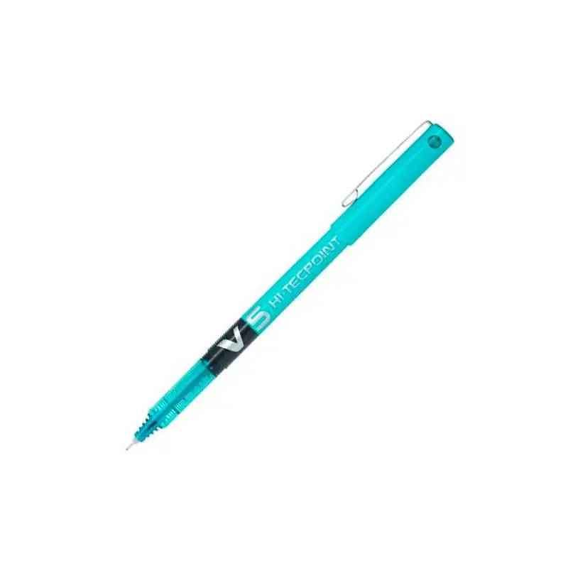 (BX-V5-LB) PILOT ROLLER TINTA LÍQUIDA V-5 HI-TECPOINT AZUL CLARO