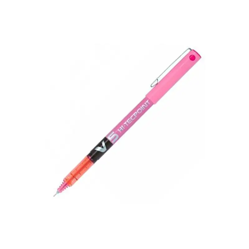 (BX-V5-P) PILOT ROLLER TINTA LÍQUIDA V-5 HI-TECPOINT ROSA